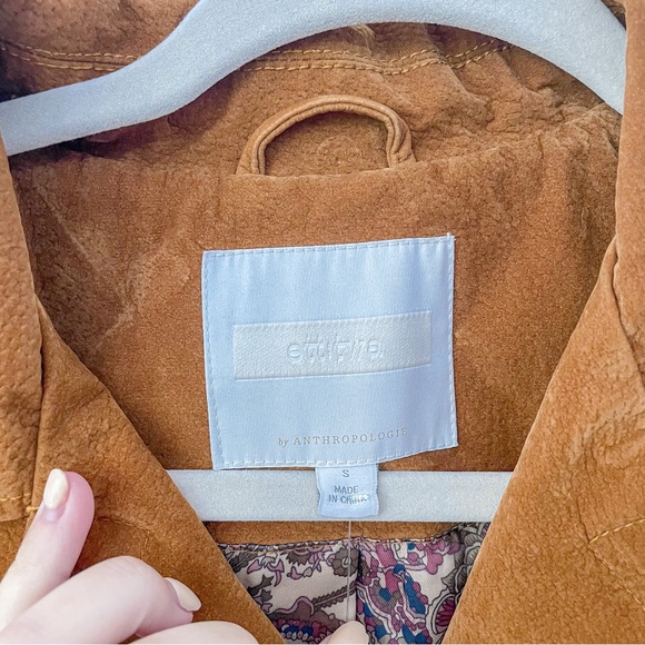 Anthropologie ett:twa Vegan Leather Suede Jacket - Picture 6 of 9